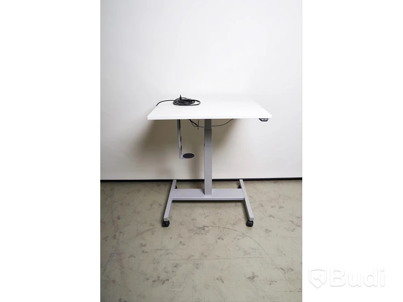 Ergonomiskt sitt-ståbord på hjul